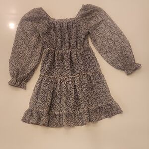 Hayden Blue Floral Long Sleeve Dress